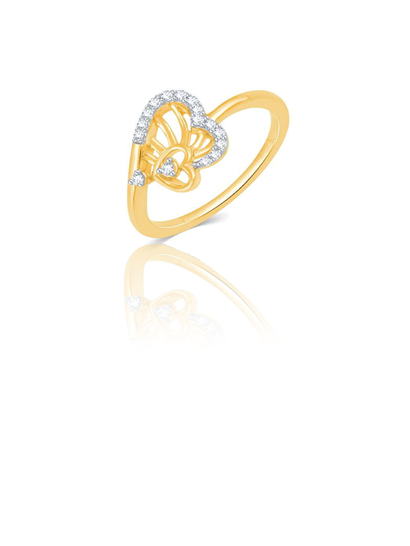 Buy Fashion Frill Stylish Love Ring Golden Stainless Steel Heart Beat Ring  Couple Ring Valentine Ring For Women Girls Online at Best Prices in India -  JioMart.