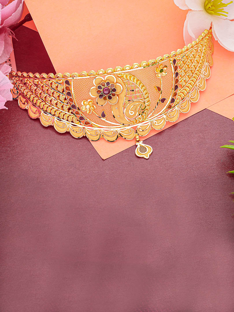 Ultra Glamour Meenakari Choker - Arundhati Jewellers