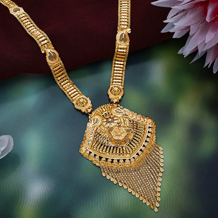 Rajwada Kanika Antique Bridal Long Necklace-NKSS5697 S141 - Image 2