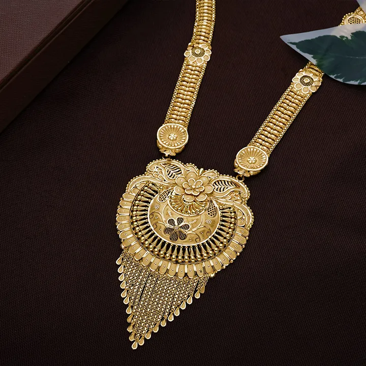 Rajwada Pushpika Antique Bridal Long Necklace-NKSS5699 S141 - Image 2