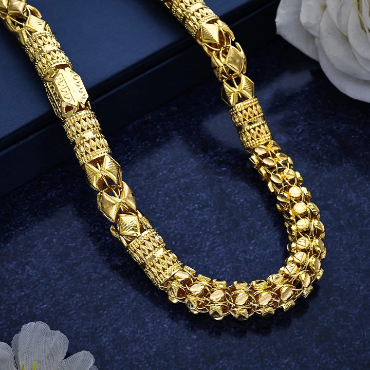 22K Traditional Heavy Gold Chain-CH15501 S360 - Image 2
