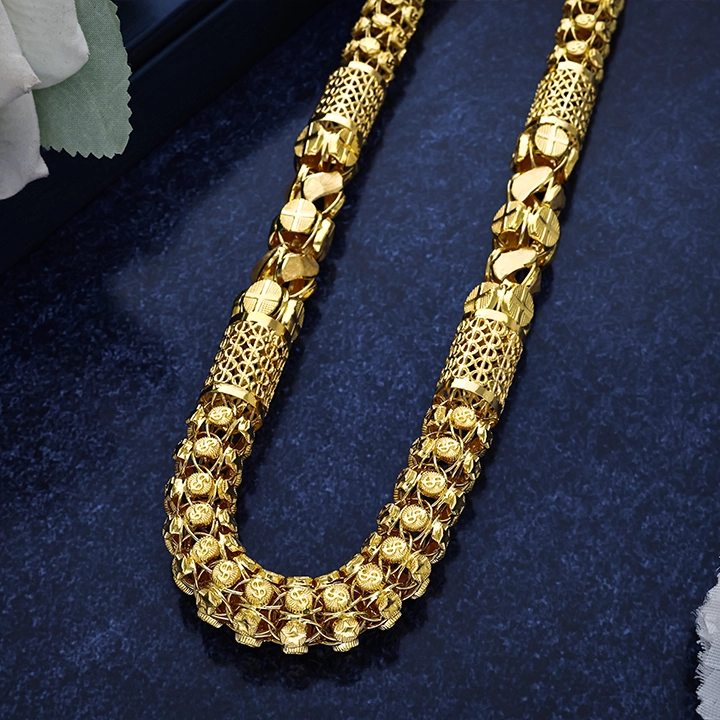 22K Designer Long Gold Chain-CH15500 S360 - Image 2