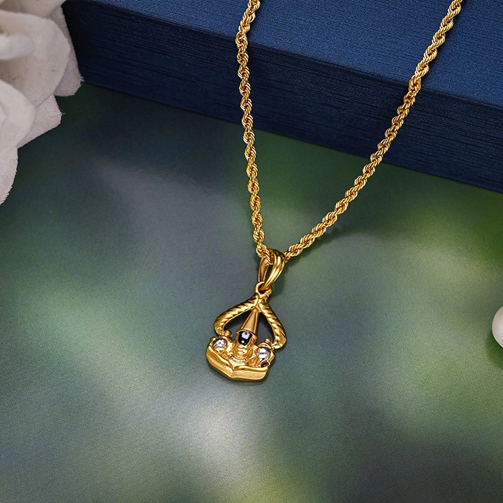 22K Balaji Venkateswara Gold Locket Pendant – 1060001825186 SU2EE0 - Image 2