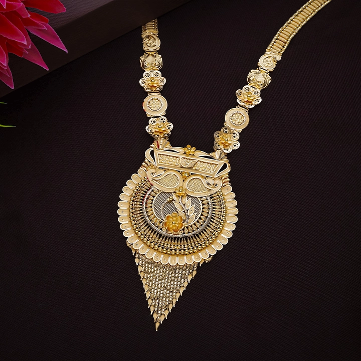 Royal Heritage Temple Gold Necklace - NKSL6099SU32A1 - Image 2