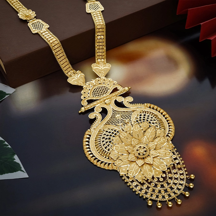 22K Gold Floral Rani Haar - NKSL6661SU2E83 - Image 2