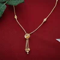 Gold Floral Tassel Pendant - CH16444SU2EA8
