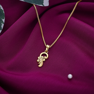 Floral Swirl 22K Gold Kids Pendant Locket - LKT4706 SU2ECG
