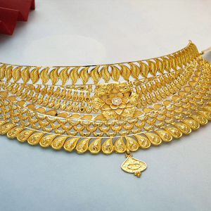 Classic Floral Gold Choker- NCCS0449 SU2EAE
