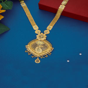 Artisan Fusion Long Gold Necklace-1060010895965AA S381