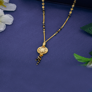 Vanya Semi Long Gold Mangalsutra-1060011326680AAS297