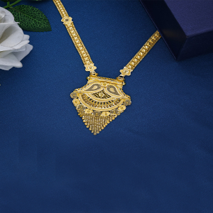Kritika Long Gold Necklace-1060010986953AA S30