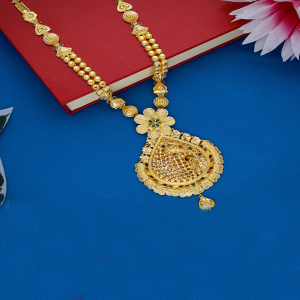 Lustrous Essence Long Gold Necklace-1060010788496AA S416