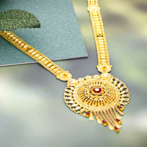 Aurora Luxe Long Gold Necklace-NKSS2049S345