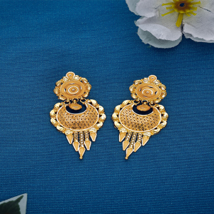 Traditional Gold Shagun Earrings - ER9309GO2ED0