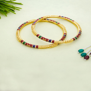 Manipuri Minakari Bangles-1060009567743AA S313