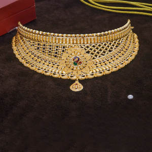 Iridescent Peacock Beauty Choker-1060009818449AA S373