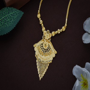 22K Gold Floral Jaali Necklace - NCKSS30898SU2E97