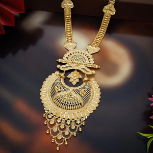 Gold Chandelier Necklace - NKSL662SU2E83