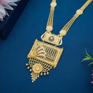 22K Gold Floral Jaali Pendant Necklace - NKSL7031SU2EA1