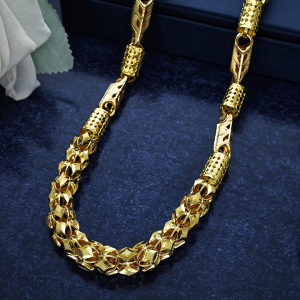 22K Stylish Long Gold Chain-CH15503 S360