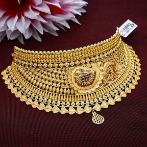 Peacock Grace Bridal Gold Choker-NCCS0767 SU2EA1