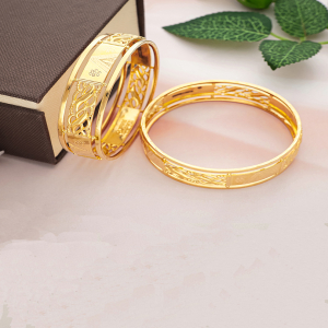 22KT Heritage Filigree Shagun Bangle-BNG21038 S298
