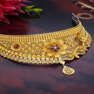 Rajasi Pushpa Bridal Gold Choker-NCCS0597 S263