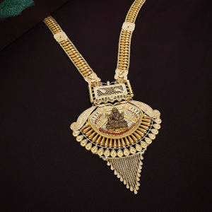 Grand Antique Bridal Long Gold Necklace-NKSL6122SU2EA1