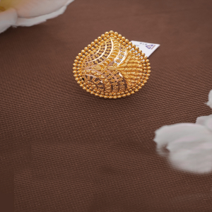 Golden Teardrop Elegance Ring-1060008669783AA S346