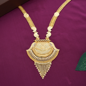 Ornate Paisley & Shield-Shaped Jali Rani Haar Gold Necklace - NKSL6727SU2EA1