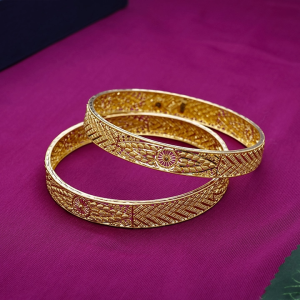 Royal Filigree Gold Bangles - BNG22961SU2E71