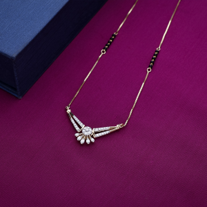 Radiant Sunburst Diamond Mangalsutra - DMS0724SU2E6I