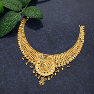 Elegant Peacock Floral Jali Gold Necklace - NCKSS6682SU2EE0