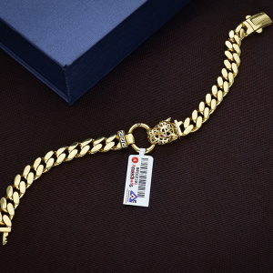 Bold Edge Gold Bracelet for Men - BRCG2191SU2ECD