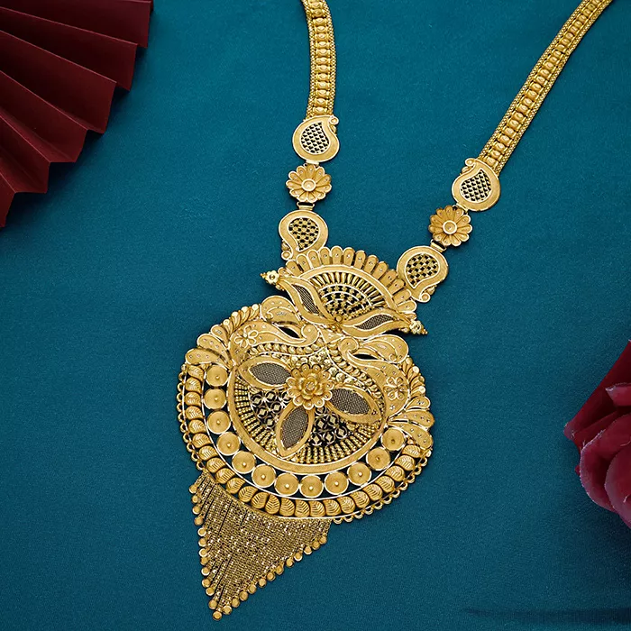 Heritage 22KT Grand Gold Long Necklace-NKSS5707 SU2E83 - Image 2