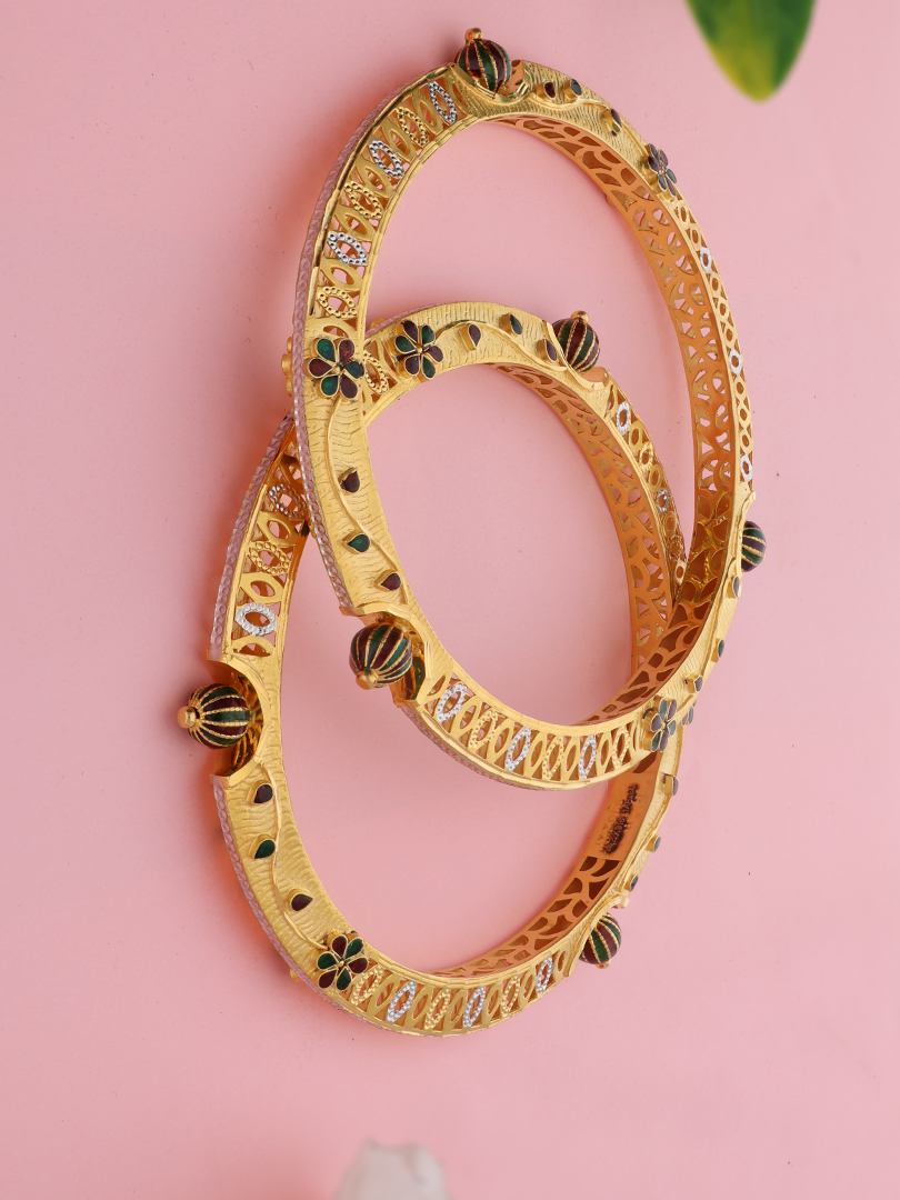 Meenakari Majesty Bangles-1060004731583AA S101 - Image 2