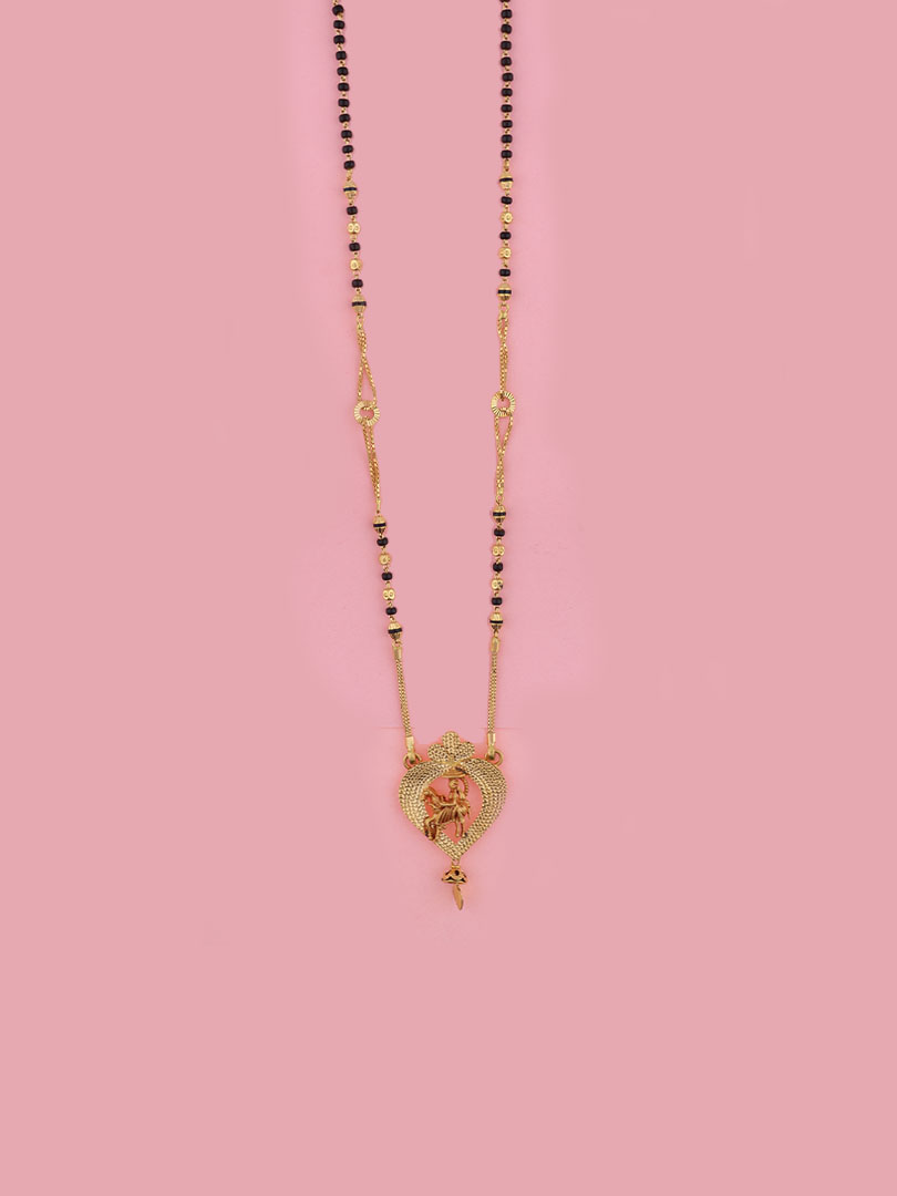 Heart Shape 22K Gold Mangalsutra - 1060005836331AA S186 - Image 2