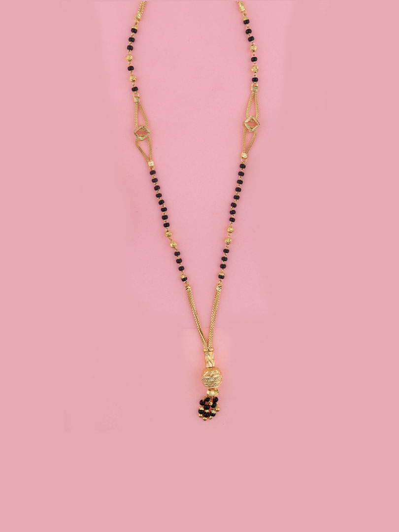Elegant 22K Gold Beaded Mangalsutra - 1060006974032AA S297 - Image 2