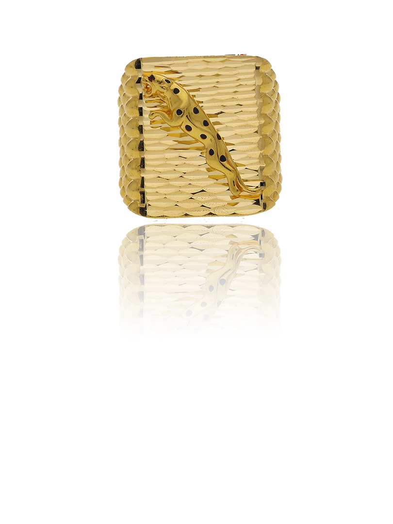 Royal Panther Gold Ring For Men-1060006606377AA S28 - Image 2