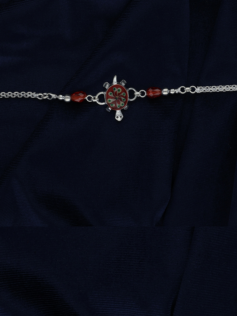 Silver Shell Rakhi - Image 2