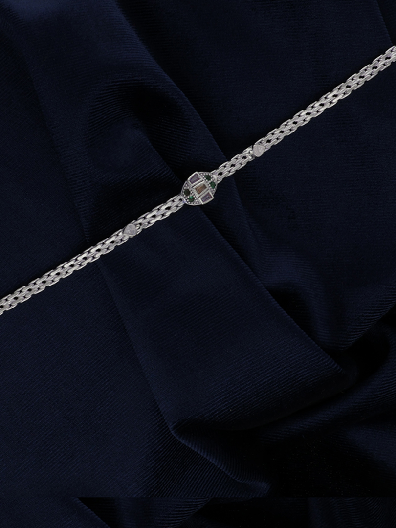 Enchanting Silver Rakhi - Image 2
