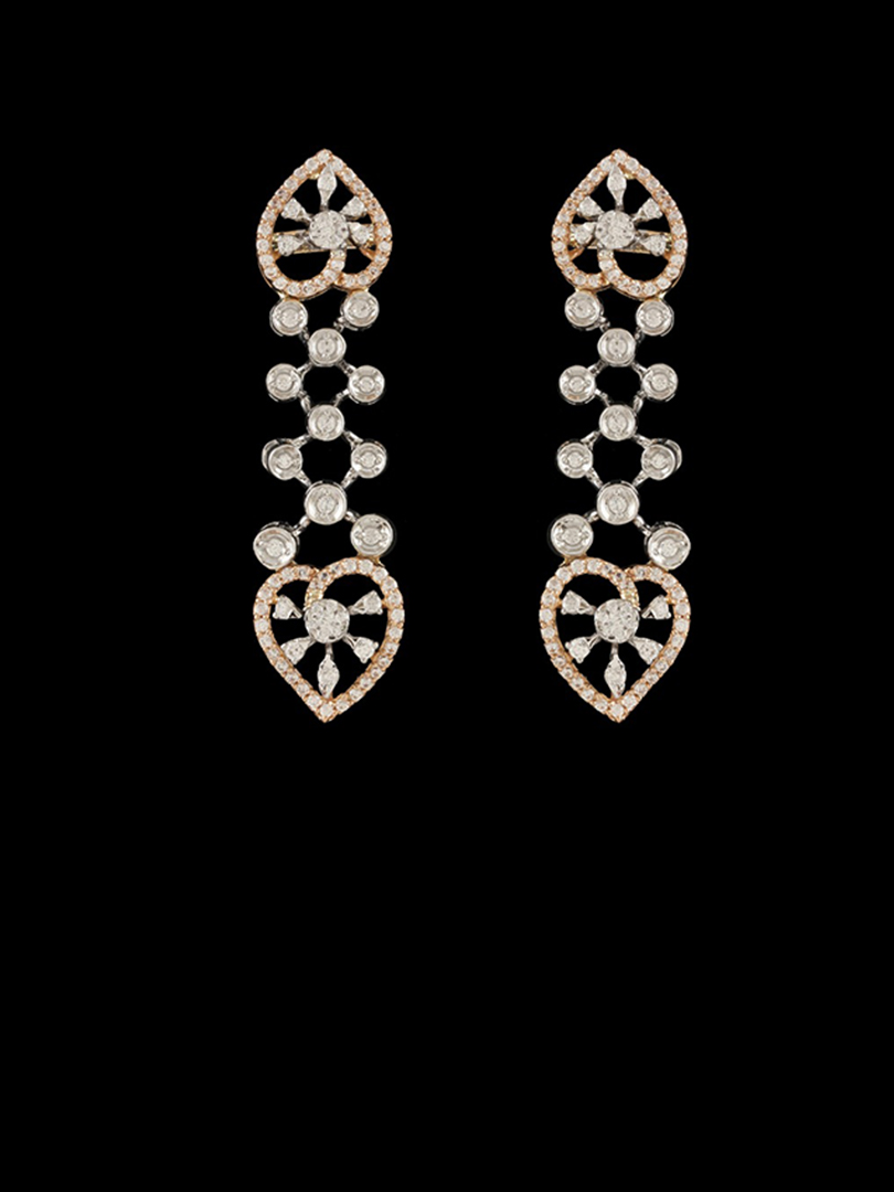 Love-Droplets Diamond Earrings - Image 2