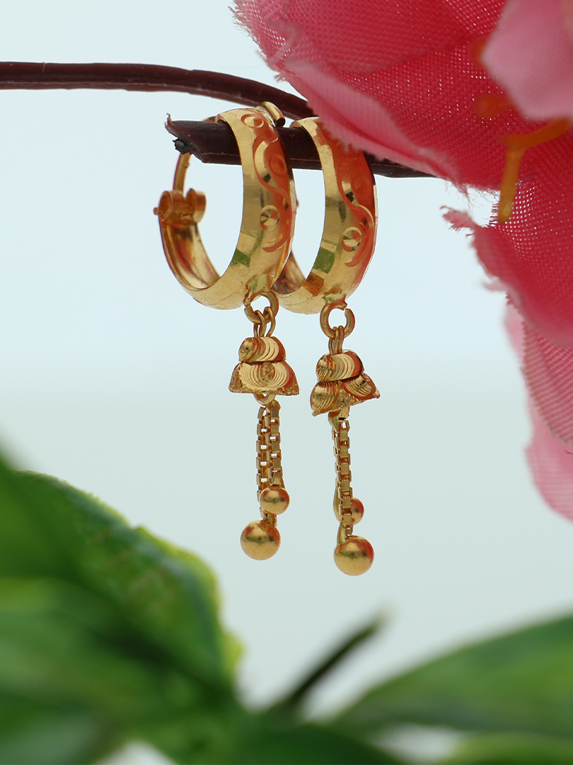 Royal Echoes Hoops Earrings-1060008214779AA S119 - Image 2