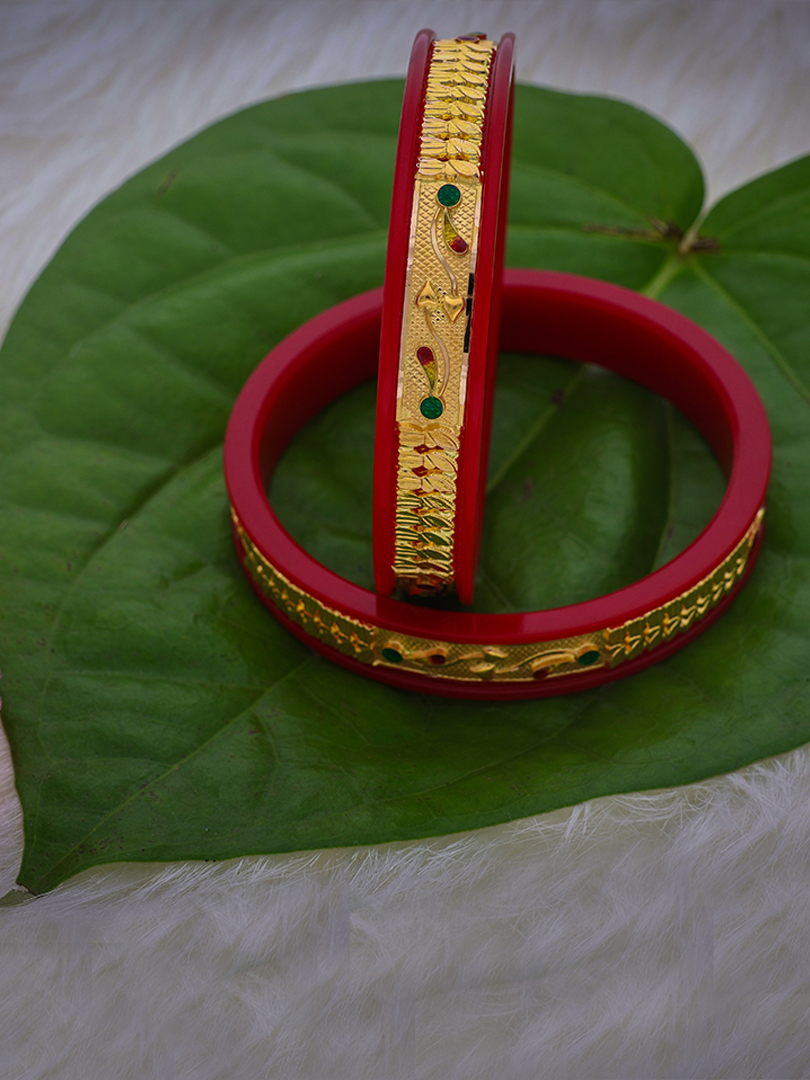 Meenakari Chud Sankha-1060008351574AA S343 - Image 2