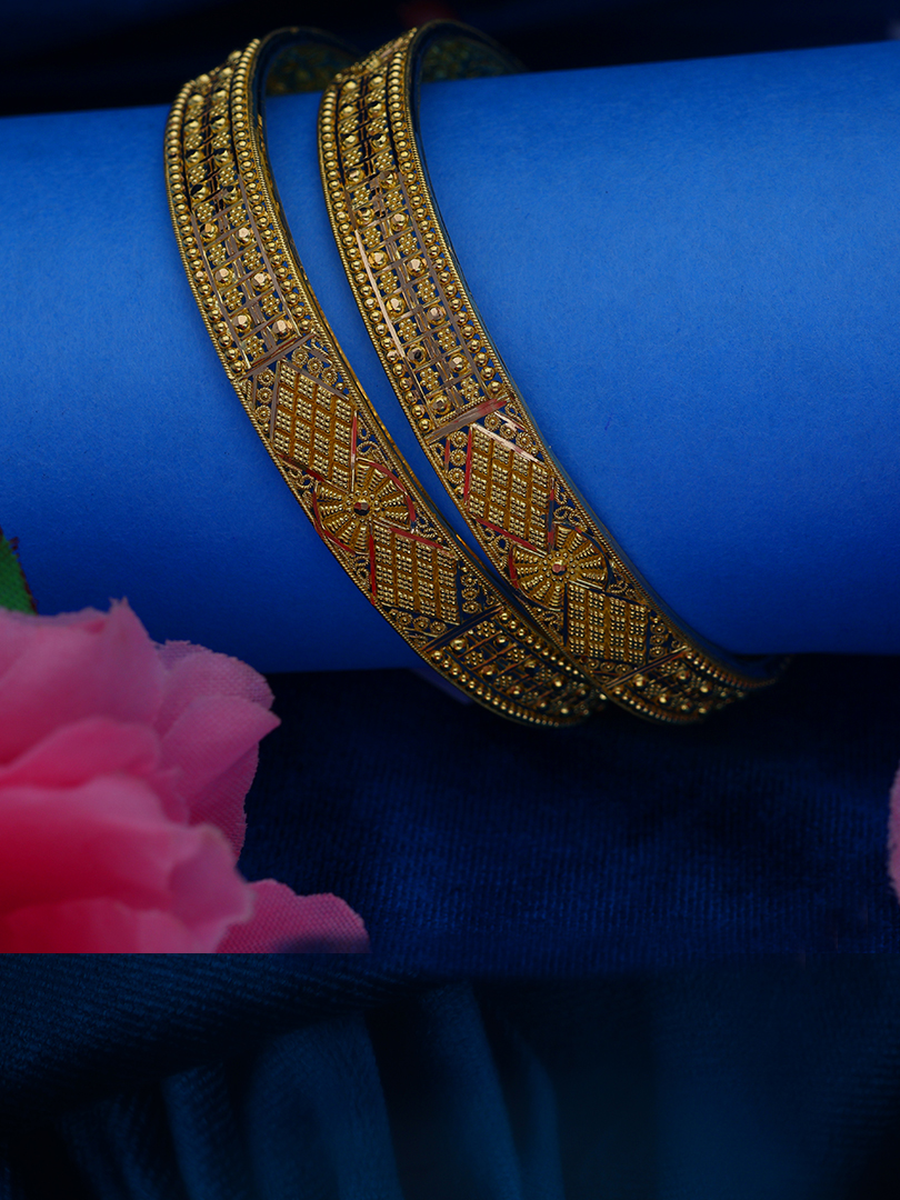 Nava Ruchi Gold Bangles-1060008404650AA S23 - Image 2