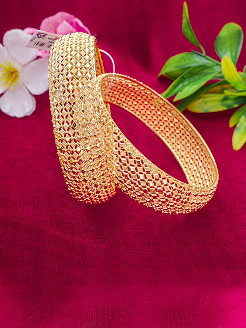 Mesh Radiance Gold Bangles-1060008793594AA S101 - Image 2