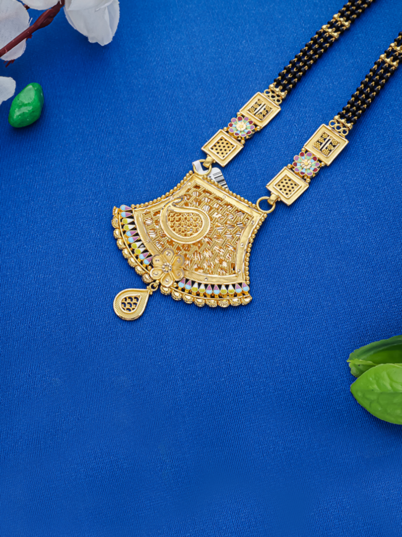 Royal Enamel Temple Mangalsutra-1060008749980AAS27 - Image 2