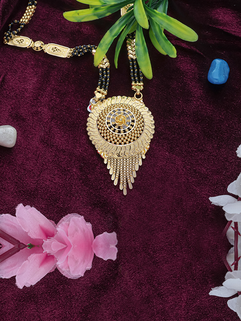 Royal Chakra Pendant Mangalsutra - 1060008750382AAS27 - Image 2