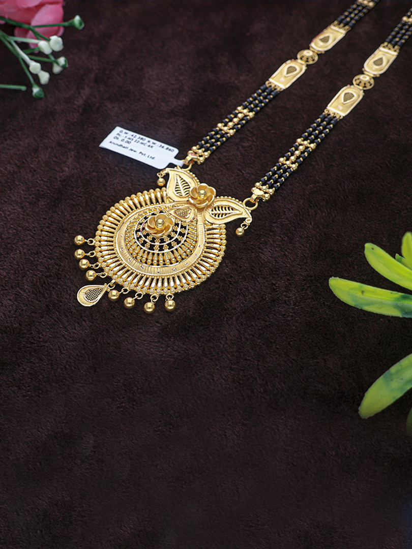 Royal Floral Disc Mangalsutra -1060008750405AAS27 - Image 2