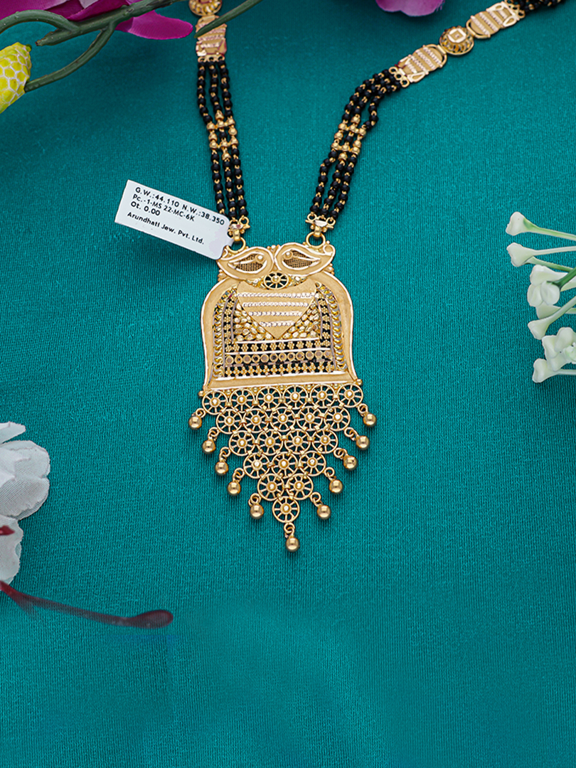 Royal Jali Pendant Mangalsutra-1060008750399AAS27 - Image 2